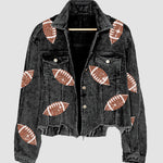 Game Day Football Corduroy Long Sleeve Jacket