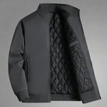 KZZ Men's Solid Color Zip Up Thermal Lined Fleece Jacket