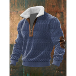 Ethan | Fleece-Lined Zip Turtleneck Sweater
