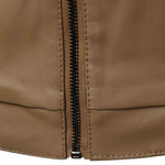 Valencrest Stand-Collar Leather Bomber