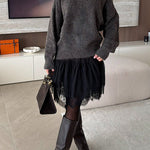 Chic One Shoulder Long Sleeves Pullover Sweater