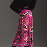 Margovil High Rise Tropic Print Midi Skirt