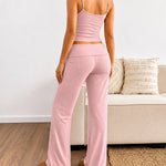 Women's 3 Piece Outfits Lace Cami Top and Long Sleeve Cardigan and Straight Leg Pants Set Casual Lounge Sleepwear Suits