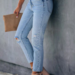Margovil High Rise Distressed Ripped Skinny Jeans