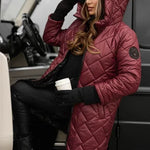 Hortensia | Elegant Quilted Down Jacket with Hood