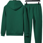 KZZ Casual hoodie and sweatpants set - fleece lining