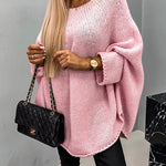 Batwing Sleeves Cozy Overisized Pullover Sweater