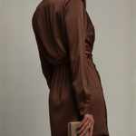 Bianca Morelli | Satin Wrap Mini Dress For Women