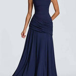 Margovil Sleeveless Back Criss Cross Swing Maxi Dress