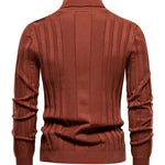 KZZ Men's Solid Turtleneck Sweater,Men's Knitwear for Daily Wear