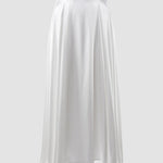 Elegant High Waist Satin Long Skirts