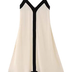 Two-Color Block Slip Dress