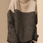 Casual Loose High-Neck Sweater Tops