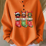 Ayana | Vintage Christmas Sweater with Dog Motif