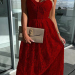 Casual holiday loose lace dress