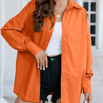 Nadorine Long Sleeve Blouse Button Up Oversized Shirt for Women Casual Loose Business Casual 2026 | Under