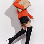Turtleneck Sweater Casual Loose Knitted Pullover Tops