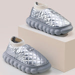 Warm Indoor Non-Slip Waterproof Soft Sole Padded Flat Shoes