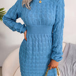 Nadorine Women's Casual Twist Woven Sweater Dress