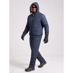 KZZ Men's Quilted Hooded Thermal Set