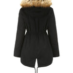 Faux Fur Hood Parka Jacket