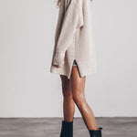 THE GREEN LONG KNITTED SWEATER