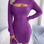 Sexy Hollow Sweater Dress