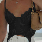 Lace V-Neck Breast Shape Vest