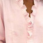 Anora | Ruffle V-neck Blouse