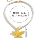 Santorini Starfish Necklace ~ Gold