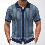 KZZ Men's High-Quality Short-Sleeve Knit Shirt