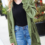 Rust Velvet Button Down Tunic Top