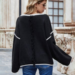 Oversized Soft Knit Long Batwing Sleeve Pullover Sweater Tunic Outfit Tops