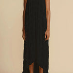 Versatility and Vintage Charm Pleated Drawstring Waist Tiered Maxi Skirt