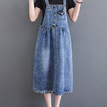 Original Sleeveless With Pocket Denim Dress