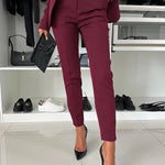Feeling of Confidence High Rise Pocketed Tapered Pants