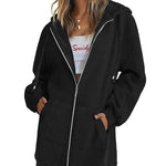 Fleece Hoodies Tunic Long Hoodie Jacket - Nadorine (Us Only)