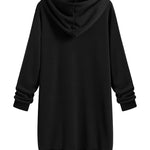 Fleece Hoodies Tunic Long Hoodie Jacket - Nadorine (Us Only)