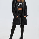 Fleece Hoodies Tunic Long Hoodie Jacket - Nadorine (Us Only)