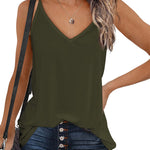 V Neck Camisole Tank Top- S-XXL - Nadorine (Us Only)