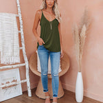 V Neck Camisole Tank Top- S-XXL - Nadorine (Us Only)