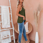 V Neck Camisole Tank Top- S-XXL - Nadorine (Us Only)