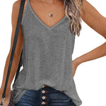 V Neck Camisole Tank Top- S-XXL - Nadorine (Us Only)