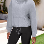 Zeagoo Womens Fleece Jacket Full Zip Crop Hoodie Long Sleeve Pullover Sweatshirts Oversized 2023 Fall Winter Coat
