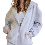 Nadorine Women's Oversized Zip Up Hoodies