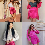 Mini Length A-Line Zipper Short Skirt- Nadorine (Us Only)