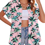 Nadorine Casual Short Sleeve Floral Print Blouse