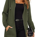 Zip Up Hoodies Fleece Tunic Sweatshirt - Zeagoo (Us Only)
