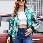 Nadorine Bomber Zip Up Lightweight Jacket Coat