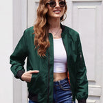 Nadorine Bomber Zip Up Lightweight Jacket Coat